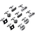 thumbnail image 1 of 5 pares de gemelos, gemelos Lictin para hombre, para camisa, reloj, movimiento de acero inoxidable, para bodas, negocios, comerciales, 1 of 5