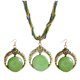 thumbnail image 1 of Sonducket Collar con colgante de estilo bohemio hecho a mano, regalo de piedra de cristal para mujer, collar duradero + pendiente-Gre Type3 NO3, 1 of 6