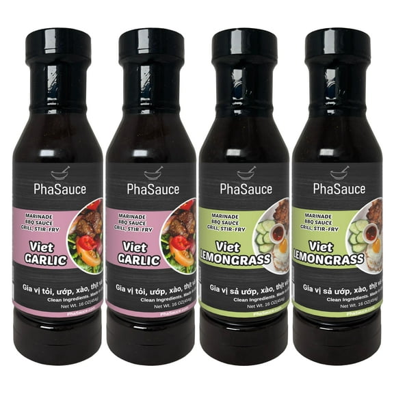 PhaSauce Vietnamese Lemongrass & Garlic Marinade (4 Pack)