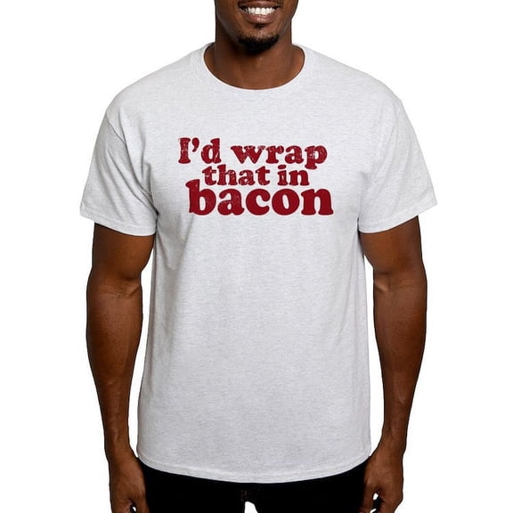 CafePress - I'd Wrap That In Bacon T Shirt - Men's Classic Graphic T-Shirt