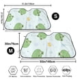 thumbnail image 3 of Picia Kawaii Frogs Curved Windshield Sunshade Accordion Folding Style Auto Shade for Car Truck SUV Van Blocks UV Ray Sun Visor Protector -Small, 3 of 7