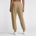 thumbnail image 5 of Ladies' Straight Leg Pants Fashionable Solid Color High Waist Drawstring Pockets Elastic Waist Casual Pants Sweatpants For women, 5 of 6