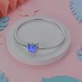 thumbnail image 4 of 2024 925 Sterling Silver Luminous Butterfly Moon Bracelet Fit Original Charm Beads DIY Women Design Jewelry For Women, 4 of 5