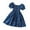 T1, variant on Mikilon Girls Summer Dress Kids Floral Square Neck Puff Sleeve A-Line Midi Dresses for 2-7 Years Kids