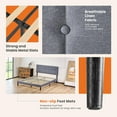 thumbnail image 6 of Queen Bed Frame, Upholstered Queen Size Platform Bed Frame with Headboard, Wood Slats Support, No Box Spring Needed, Noise Free, Grey, 6 of 8