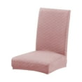 thumbnail image 2 of Housse de Chaise de Salle à Manger Solide Confortable Housse Rotative Résistante à l'Usure Style Simple Gaine Protectrice Rose, 2 of 6