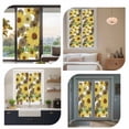 thumbnail image 7 of Spring Flowers Window Privacy Film, Farmhouse Botanical Brown Yellow Daisy Static Cling UV Sun Blocking Heat Control Window Tint Day and Night, Non-Adhesive One Way Privacy Cover 17.7''x39.3'', 7 of 7
