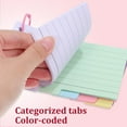 thumbnail image 4 of HLONK 300 Sheets Index Cards Ruled Flash Cards Hole Lined Memory Cards Punched Index Cards With Binder Rings, 4 of 7