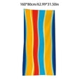 thumbnail image 2 of Sentuca Beach Towels Oversized for Adults Men Women 63x31 Inch Striped Quick Dry Microfiber Travel Towel Absorbent Lightweight Swimming Pool Camping by Beach, 2 of 6