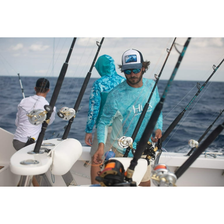 Huk Men's Icon X Performance Long Sleeve Fishing Shirt (Sea Floor, XXL) 