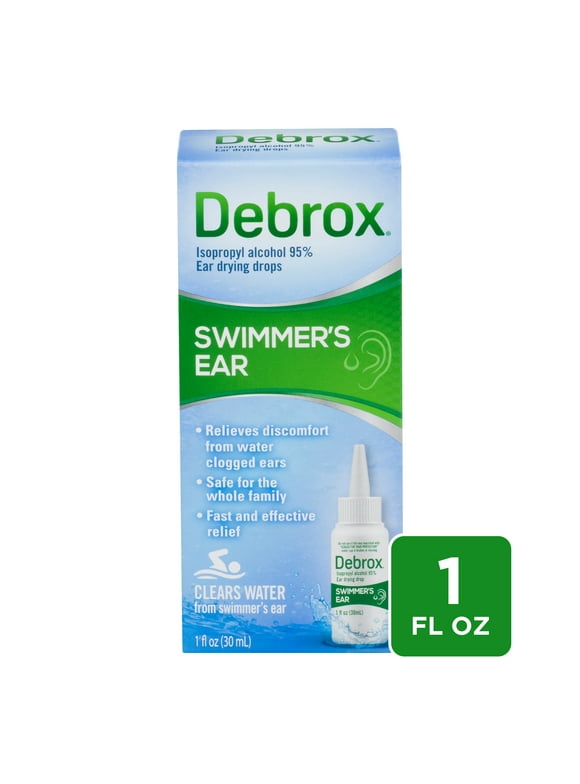 Debrox Swimmer’s Ear Drops, Ear Drying Drops for Adults and Kids, 1 Fl Oz
