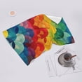 thumbnail image 4 of Vibrant Pattern Colorful Waves Dynamic Face Wash Cloth 27.5×16in Hand Towels Bathroom Soft Absorbent Kitchen Towel Spring Decorative Dish Hotel Gym Spa, 4 of 5