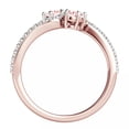 thumbnail image 2 of Aonejewelry 1 Ct Two Stone Morganite and Diamond Ring 14K Rose Gold, 2 of 2