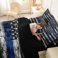 thumbnail image 5 of Manfei Colorful Usa Flag 7-Piece King Bedding,July 4Th Anniversary King Bed in a Bag,Black Reversible, 5 of 7