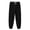 Black-1, variant on Cotton Sweatpants - Casual Open Bottom Straight Leg Pants with Zipper Pockets for Men Black L