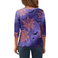 thumbnail image 5 of Abcomgle Girls Halloween Shirts 5t Spooky Bat Spider Graphic T-Shirts for Kid Girls Crewneck 3/4 Sleeve T Shirts for Girls Fall Funny Scary Top for Girls,9-10 Years, 5 of 7