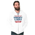 thumbnail image 4 of Fantasy Baseball League Manager Men's Big & Tall Graphic Zip Up Hoodie Brisco Brands 5X, 4 of 5