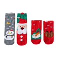 thumbnail image 3 of Christmas Socks Gift Set 4 Pairs Of Festive Patterned Comfortable Cotton Socks Unisex Gift, 3 of 4