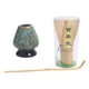 thumbnail image 1 of Juego de batidor de té matcha de estilo japonés, exquisito soporte de batidor de cerámica de bambú para té. Un azul, 1 of 9