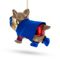 thumbnail image 3 of Super Pup in Blue Cape Glass Christmas Ornament, 3 of 5