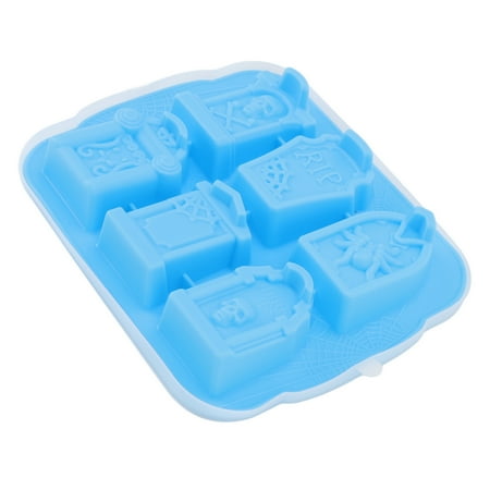 

Ice Heat Resistance Ice Tray Silicone Easy Soft For Halloween Blue