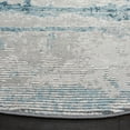 thumbnail image 3 of SAFAVIEH Meadow Vinal Abstract Area Rug, Light Grey/Blue, 6'7" x 6'7" Round, 3 of 10