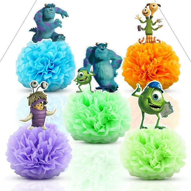 JWSeeMe 5 pcs Monsters Inc Table Centerpieces Party Supplies Tables