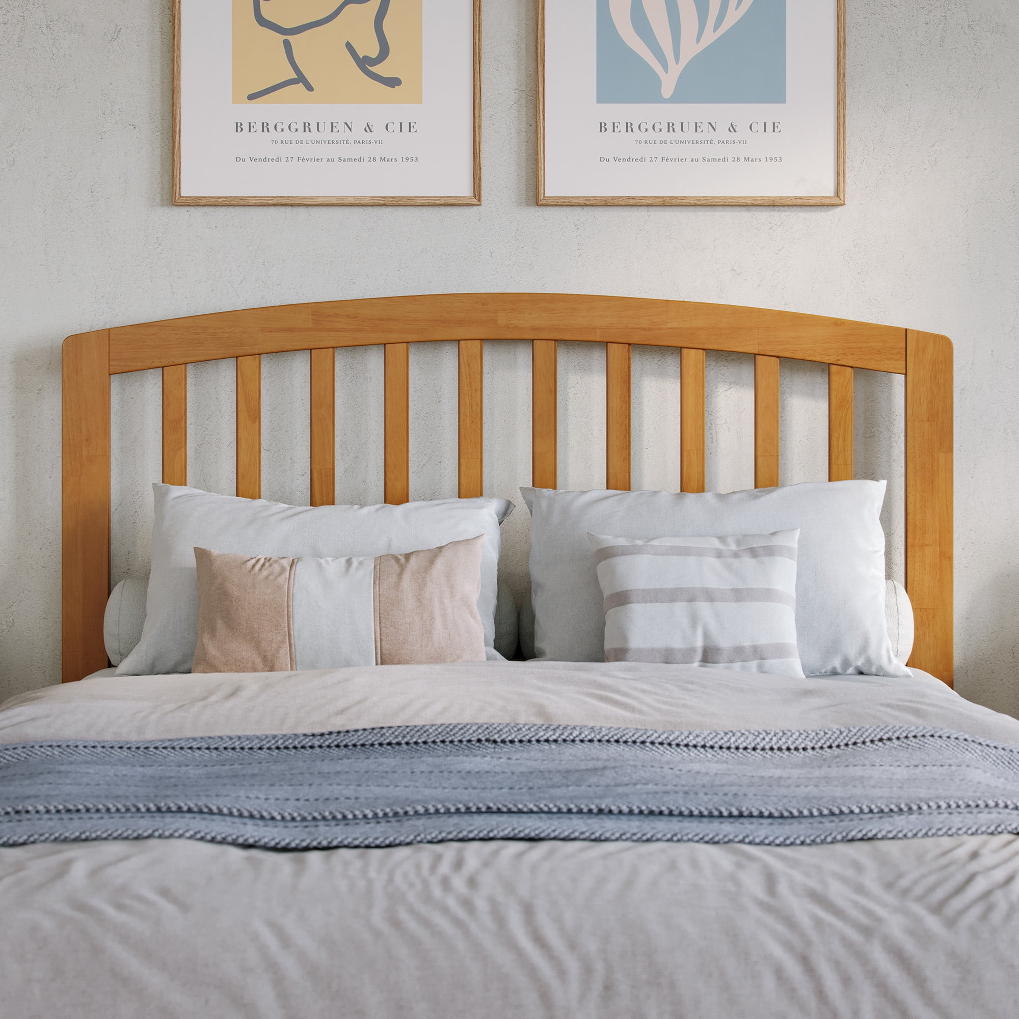 AFI Richmond Full Solid Wood Headboard, Light Toffee