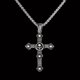 thumbnail image 4 of New Accessories Titanium Steel Cross-Shaped Pendant Personality Retro Necklace Trendy Men Stainless Steel Cross Shelf Necklace Pendant, 4 of 5