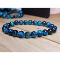thumbnail image 3 of Self confidence Bracelet- Natural Blue Tiger Eye Bracelet Elastic Yoga Gemstones, 3 of 10