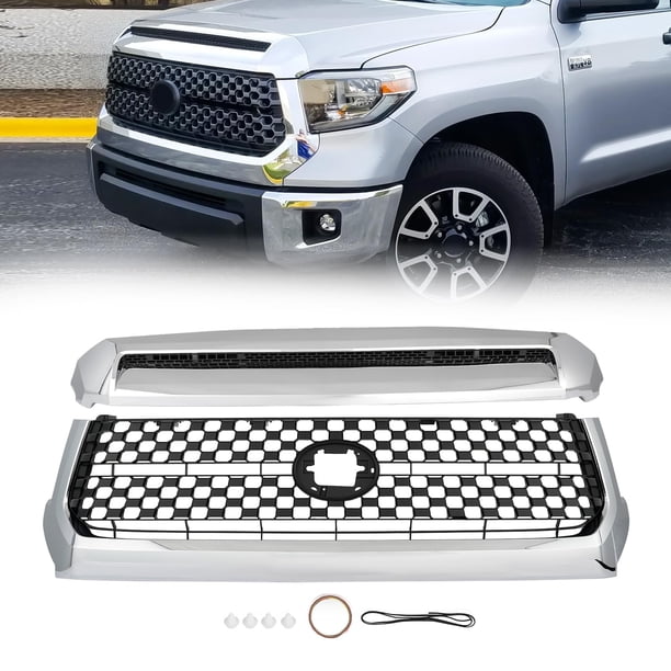 Parrilla moldeada en el capó y parrilla del parachoques delantero para Toyota Tundra