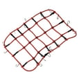 thumbnail image 1 of Car Luggage Net Elastic Car Roof Luggage Net Rack Storage Net with Hooks for 1:10 Crawler (Red), 1 of 8