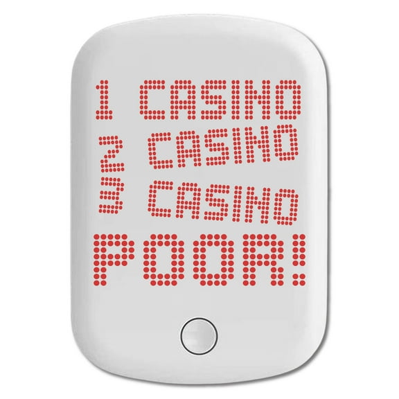 DistinctInk Magnetic Battery Pack, 5000 mAh Wireless Portable Charger with USB-C Cable, Compatible with MagSafe iPhone 14 / 13 / 12 Series - 1 Casino 2 Casino 3 Casino Poor