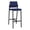 OpenHous Cobalt, variant on Avon Reception Waiting Cafe Stool UPH Seat Back / Black Steel / Navy Blue