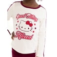 thumbnail image 3 of Wonder Nation Hello Kitty Baby and Toddler Girls Cotton Graphic Tee with Long Sleeves, Sizes 12M-3T, 3 of 8