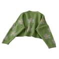 thumbnail image 4 of Cardigan en Tricot Décontracté pour Femmes à Col en V, à Boutons, Chandail à Manches Longues, 4 of 6