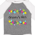 thumbnail image 4 of Inktastic Grannys Girl Bright Flowers Girls Long Sleeve Baby Bodysuit, 4 of 5