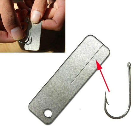 Mini Multi Function Key Chain EDC Sharpening Stone Rectangular Diamond Stone Steel Grinder Grindstone Finger Nail File Outdoor Tool for Fishhook (Best Grinder For Sharpening Lathe Tools)