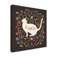 thumbnail image 2 of Trademark Fine Art 'Otomi Cats III Dark' Canvas Art by Veronique Charron, 2 of 3
