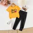 thumbnail image 2 of UAYOTSE Girls Summer Outfits Casual Lounge Set Cap Sleeve T Shirt and Elastic Waist Shorts 2 Piece Clothing Sets,Sizes 2-3 Years, 2 of 4