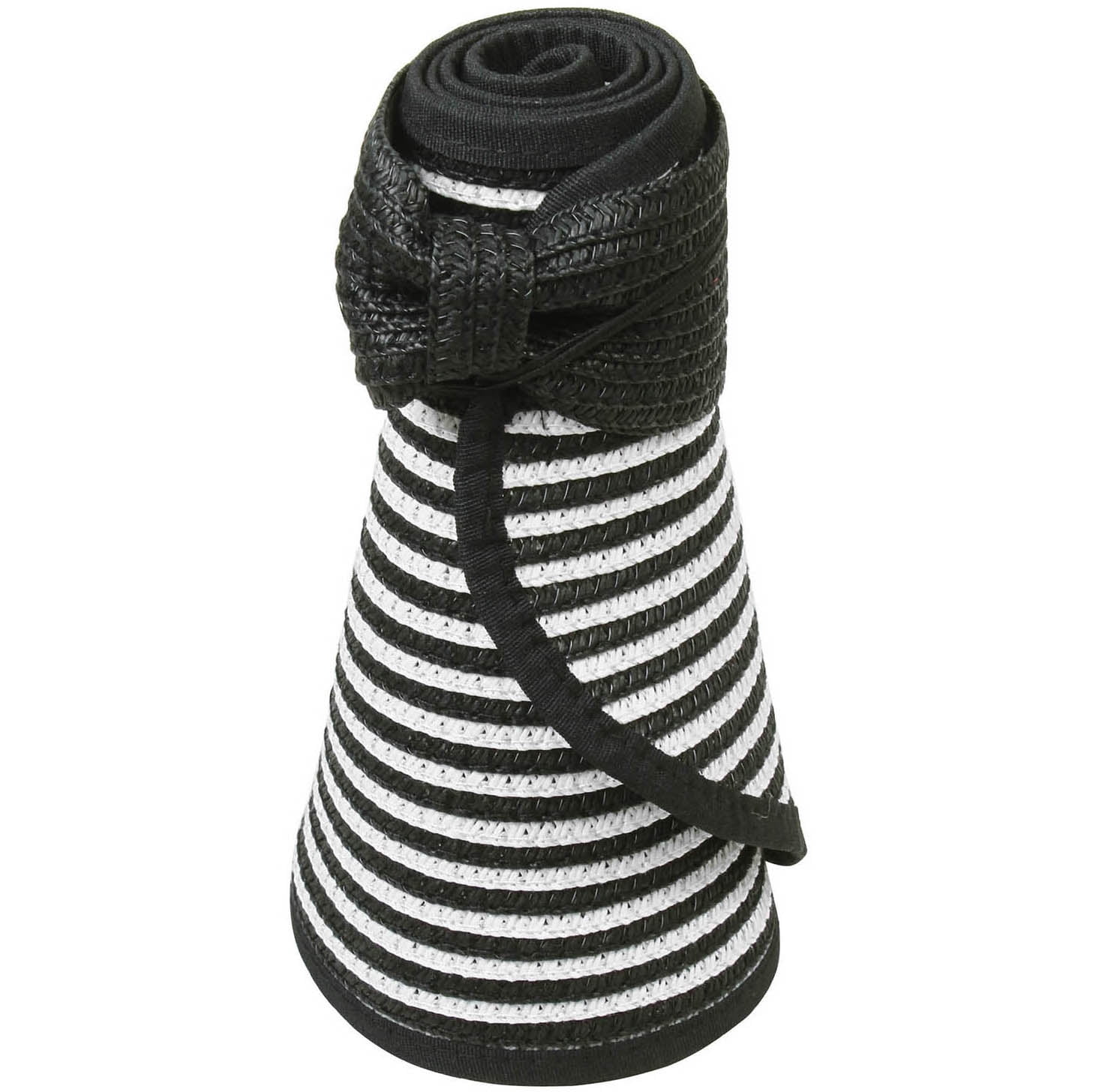 Essential for Travel Packable Beach Resort Visors Black/White