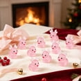 thumbnail image 5 of Ouuluon Set of 10 Luminous Reindeer Figurines, Glow in Dark Resin Tabletop Ornaments for Christmas Party Decor, 5 of 6