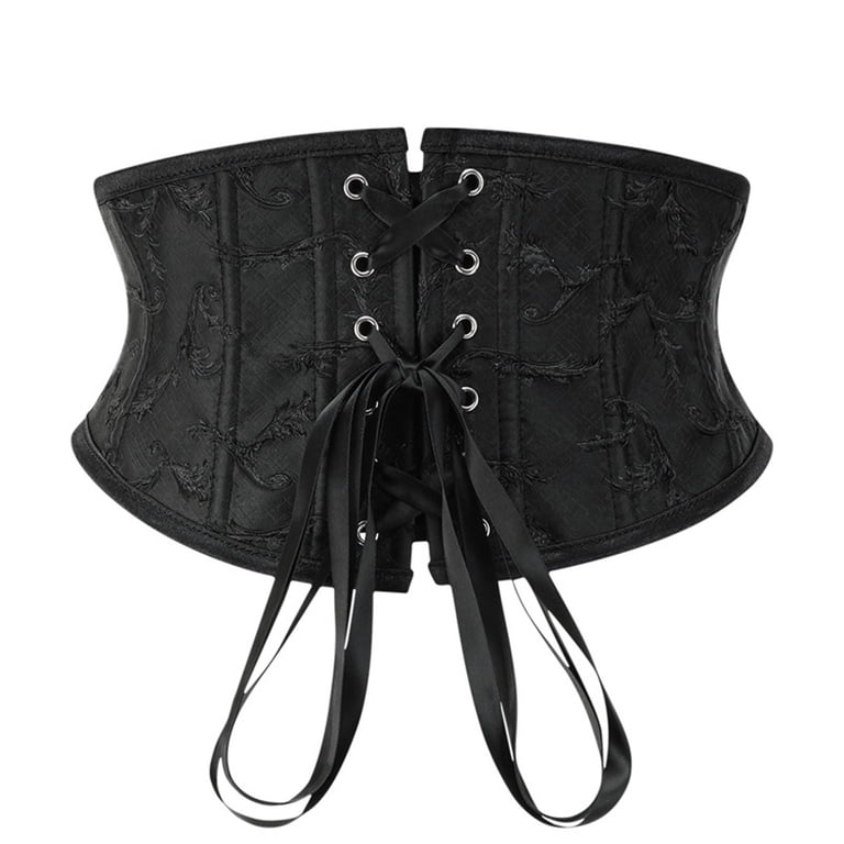 BLTIBY Jacquard Corset Belt for Women Underbust Lace Up  display picture 3