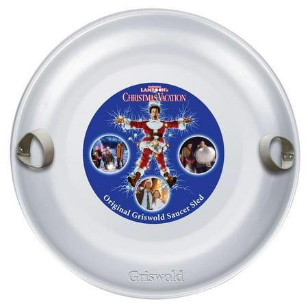 

Slippery Racer 104663 26 in. Christmas Vacation Griswold Saucer Sled Silver