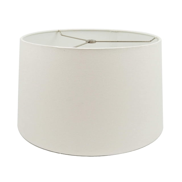 Pantalla para lámpara Melloway Hardback Drum 36x41x27 cm blanca