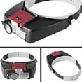 thumbnail image 1 of Casque en Acrylique ABS Loupe Portable à Piles Recherche Loupes de Remplacement Éclairage LED Horloger Bijoux Accessoires Loupe Rouge, 1 of 9