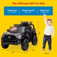 thumbnail image 4 of Sakiyr Licensed Toyota Tacoma 12V Kids Ride-On Car with Parent Remote Control | Spring Suspension | Safety Belt | Soft Start | LED Headlights | for 37-72Months, 4 of 7