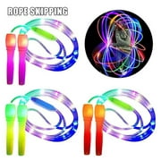 Jump & Skipping Rope, Jump Rope with LED Light up, Luminous Jump Ropes for Kids Girls Boys, Random Color