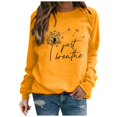 thumbnail image 6 of Neewe Women's Oversized Sweatshirt Crewneck Long Sleeve Casual Loose Pullover Tops, 6 of 7