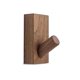 thumbnail image 4 of Paquete de 5 ganchos de pared de madera para colgar, ganchos decorativos montados para toallas, abrigos resistentes, bata, mochila (nogal), 4 of 5